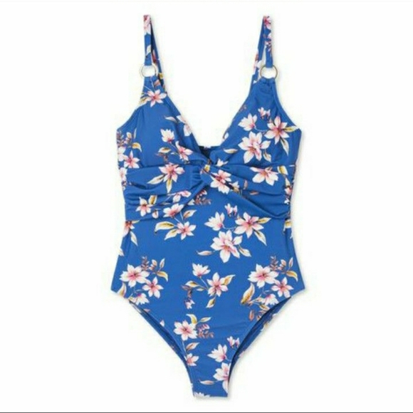 George Cornflower Blue One Peice Swimsuit - Picture 1 of 3